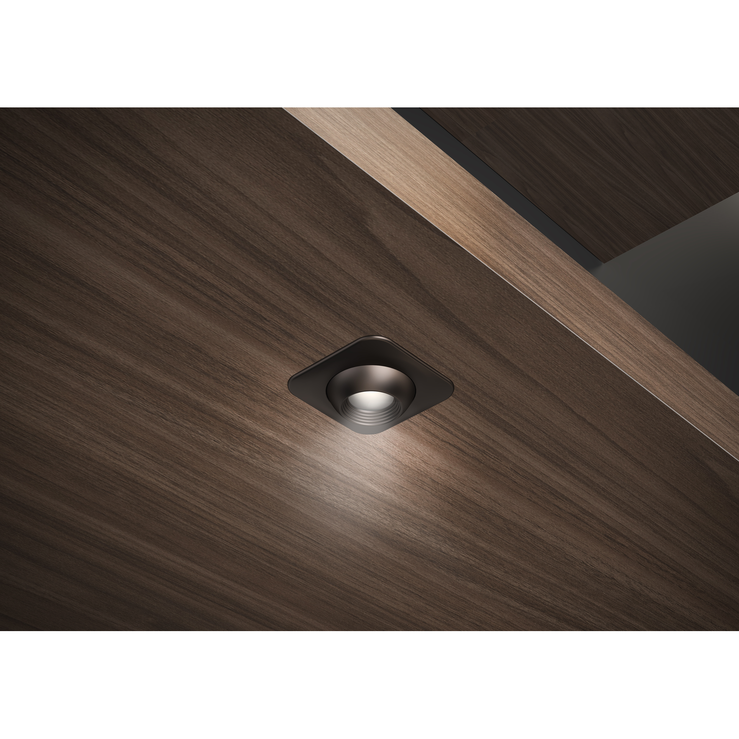 Led focus enkel vierkant 24V 1W zwart